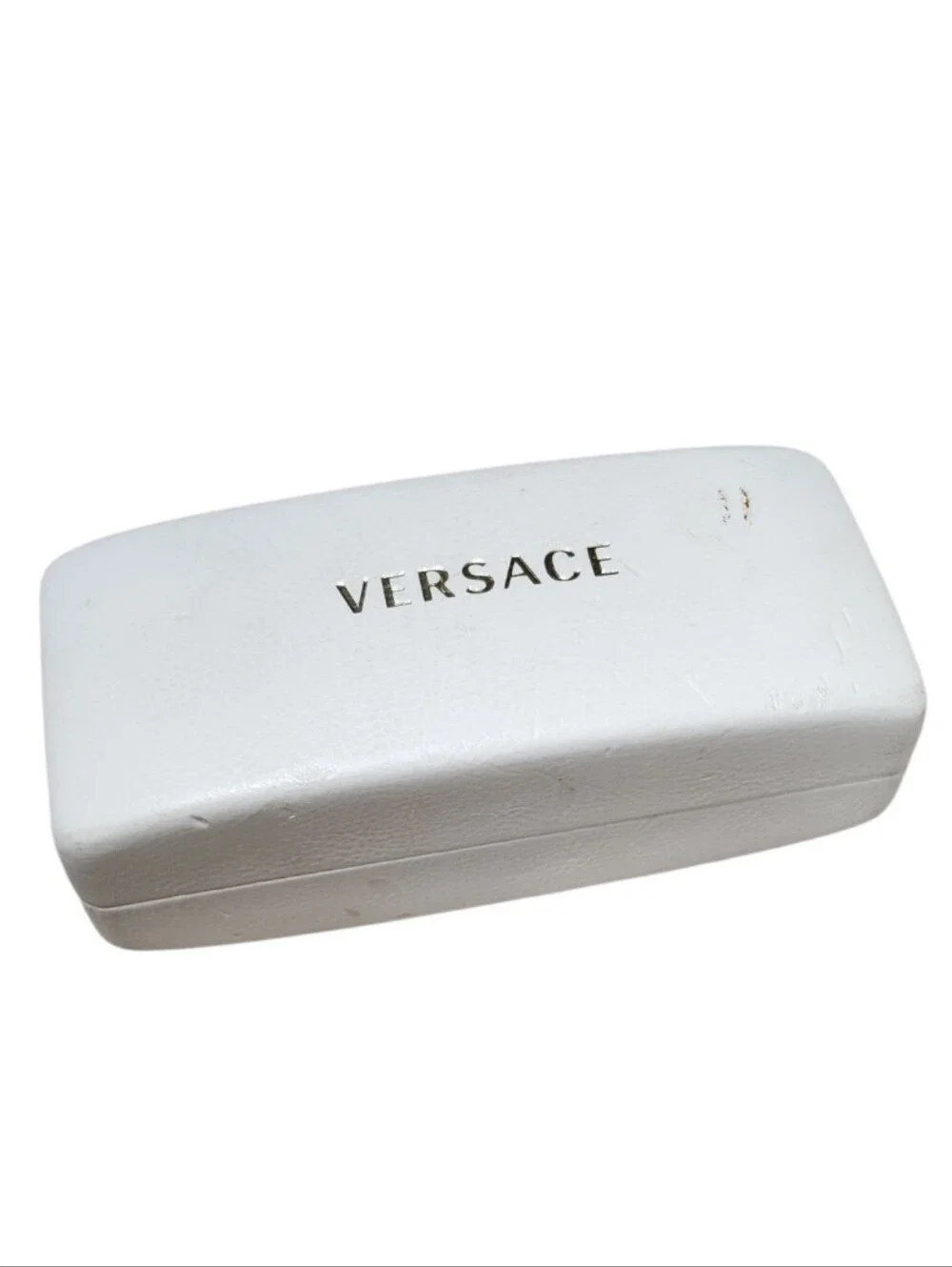 Versace Vintage 80s White and Gold Sunglasses Case